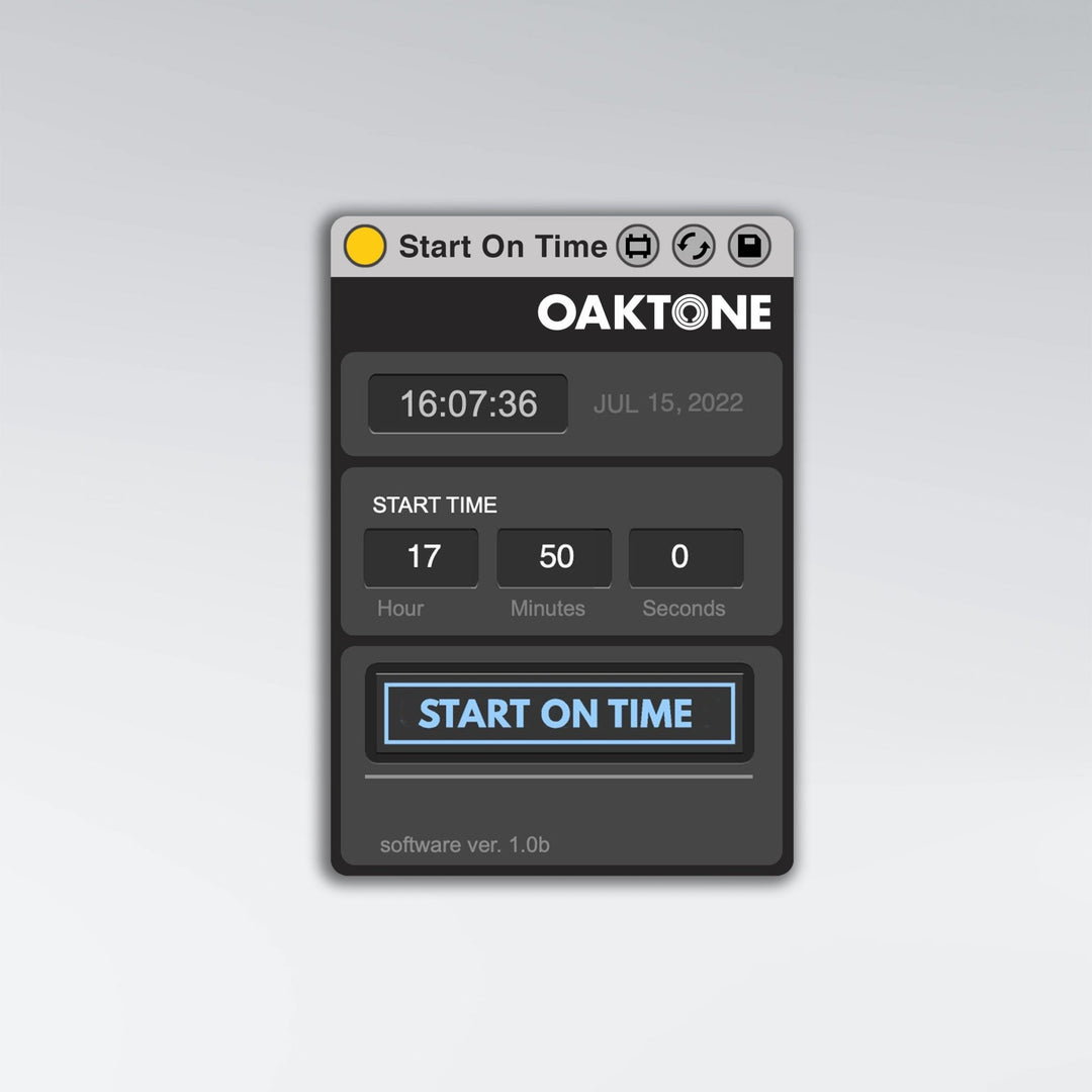 Start On Time - Oaktone